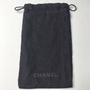 Authentic Black CHANEL dust bag.